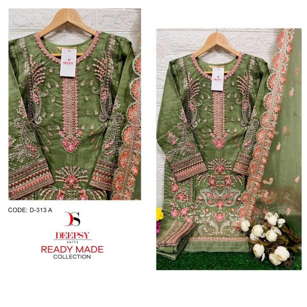 Deepsy 313 Readymade New organza Designer Pakistani Suits Collection